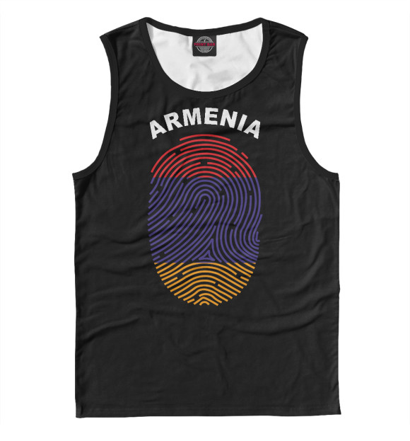 Майка для мальчика с изображением Armenia цвета Белый