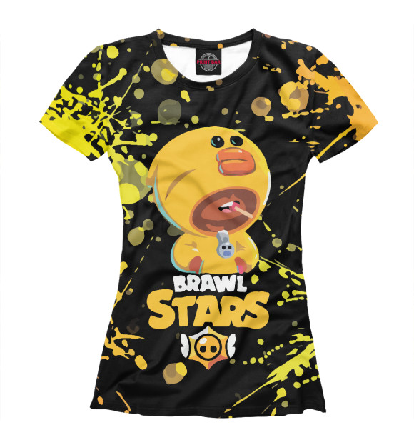 Футболка для девочек с изображением Brawl Stars цвета Белый