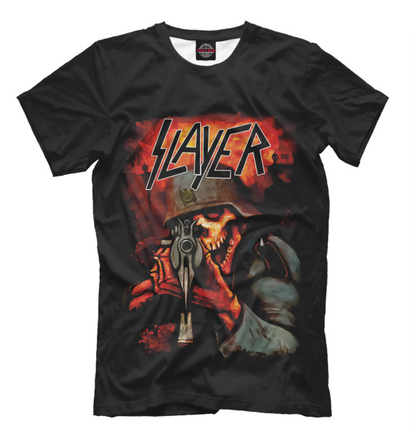 Футболка для мальчиков с изображением Slayer цвета Белый