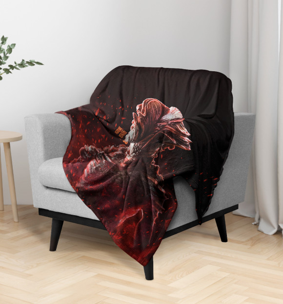 Плед с изображением Щелкун The Last of Us цвета Белый