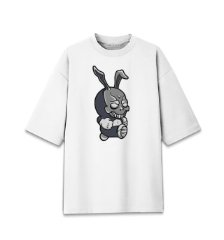 Женская футболка оверсайз Крутой кролик / Dude