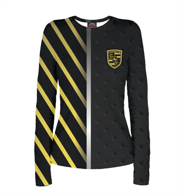 Женский лонгслив с изображением Porsche цвета Белый