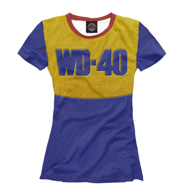Женская футболка с изображением WD-40 цвета Белый