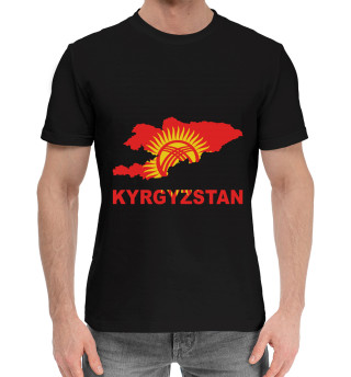 Мужская хлопковая футболка Киргизстан