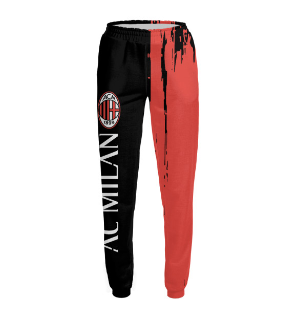 Женские спортивные штаны с изображением AC Milan цвета Белый