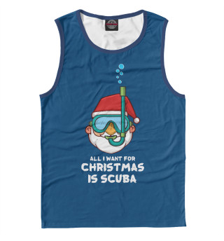 Мужская майка Christmas is Scuba