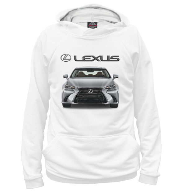 Худи для девочки с изображением Lexus цвета Белый