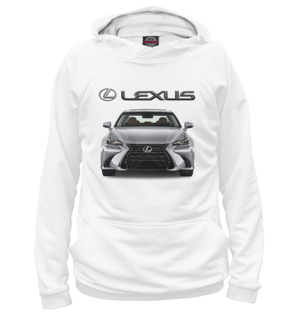 Женское худи с изображением Lexus цвета Белый