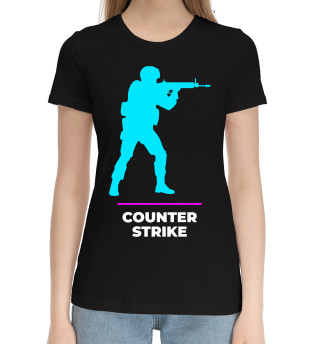 Хлопковая футболка для девочек Counter Strike Gaming top
