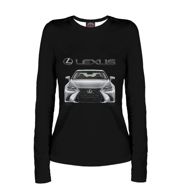 Женский лонгслив с изображением Lexus цвета Белый
