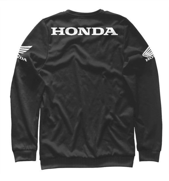 Мужской свитшот с изображением Honda цвета Белый