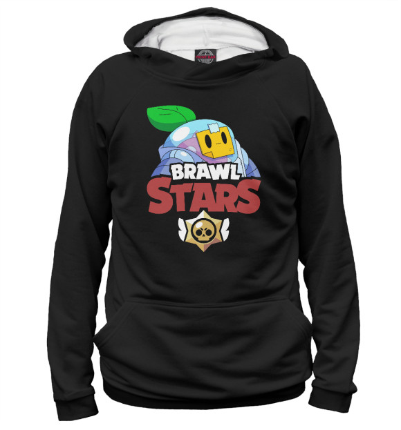 Женское худи с изображением Brawl Stars - Sprout цвета Белый