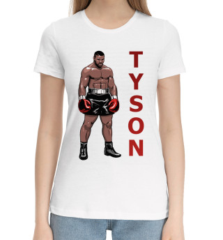 Женская хлопковая футболка Mike Tyson