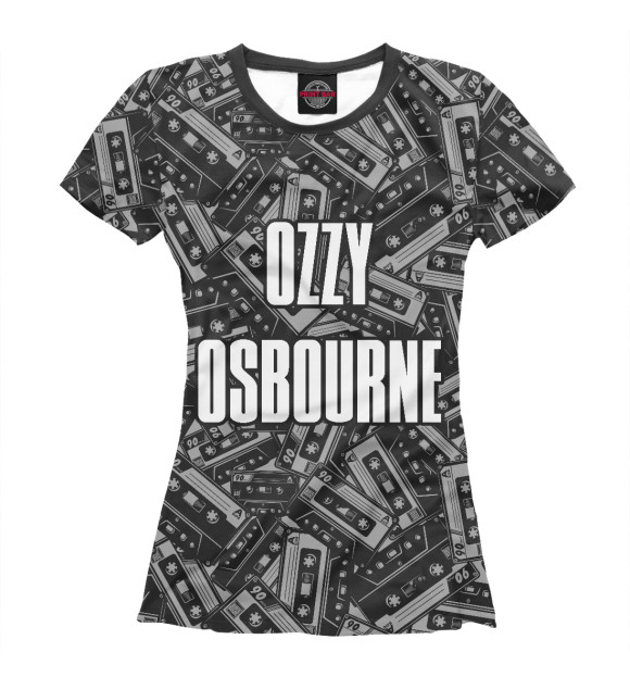 Женская футболка с изображением Ozzy Osbourne цвета Белый