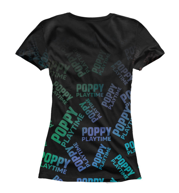 Женская футболка с изображением Poppy Playtime цвета Белый
