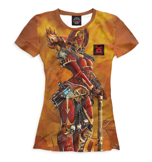 Женская футболка с изображением Кхорнитка цвета Белый