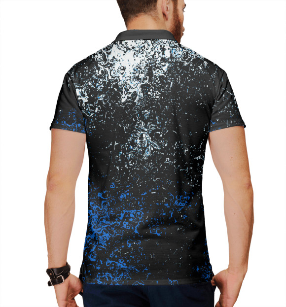 Мужское поло с изображением Linkin Park | Линкин Парк цвета Белый