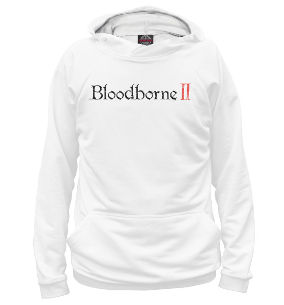 Женское худи с изображением Bloodborne цвета Белый