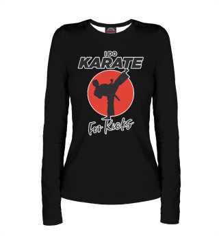 Лонгслив для девочки Karate For Kicks