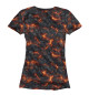 Женская футболка Огненная лава