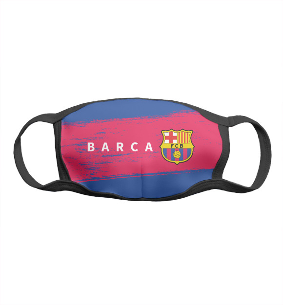 Маска тканевая с изображением Barcelona / Барселона цвета Белый