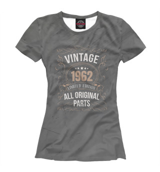 Женская футболка Vintage 1962