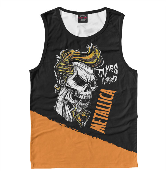 Майка для мальчика с изображением Metallica цвета Белый
