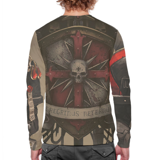 Мужской свитшот с изображением Warhammer цвета Белый