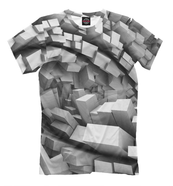 Футболка для мальчиков с изображением 3D pattern цвета Белый