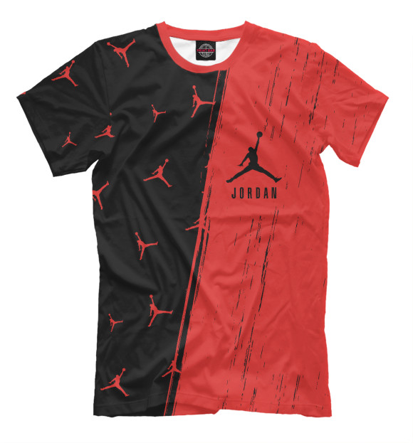 Мужская футболка с изображением Air Jordan (Аир Джордан) цвета Белый