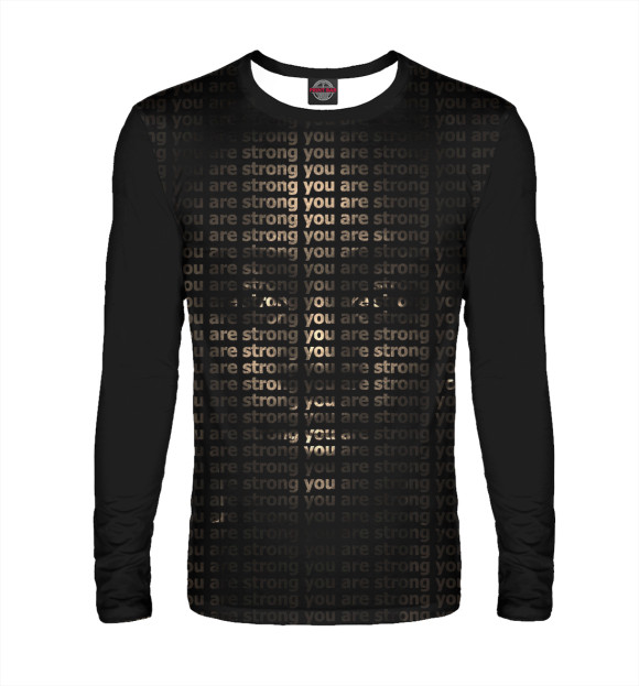 Мужской лонгслив с изображением Paul цвета Белый