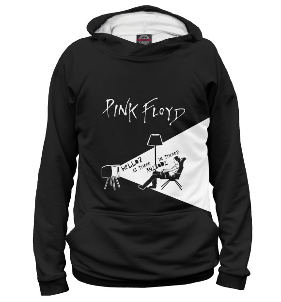 Женское худи с изображением Pink Floyd цвета Белый