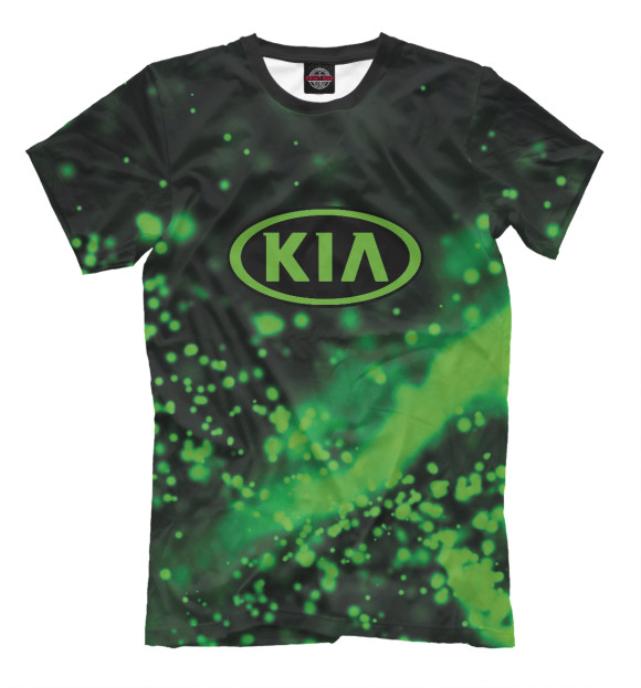 Мужская футболка с изображением KIA / Киа цвета Белый