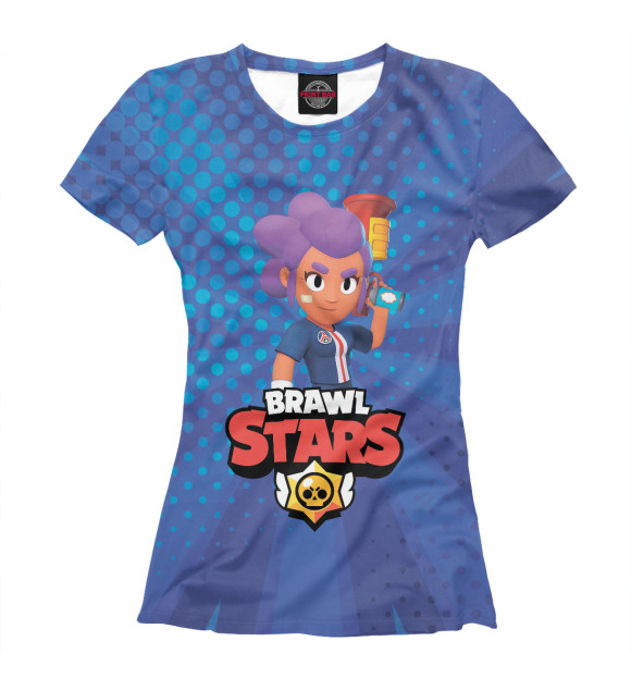 Женская футболка с изображением Brawl Stars цвета Белый