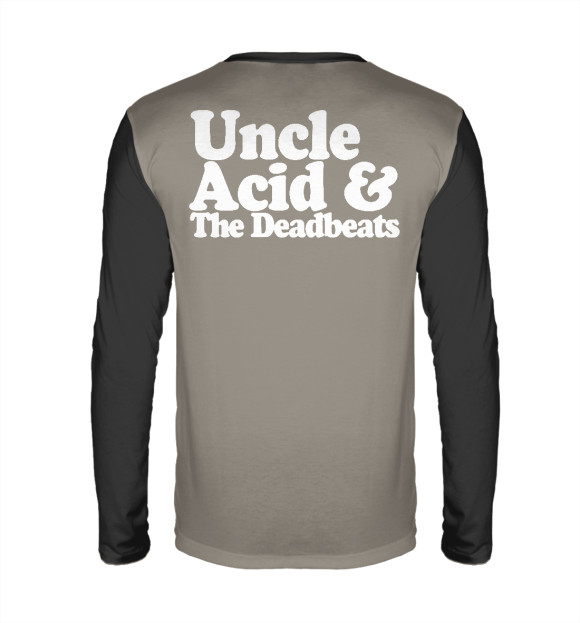 Мужской лонгслив с изображением Uncle acid цвета Белый
