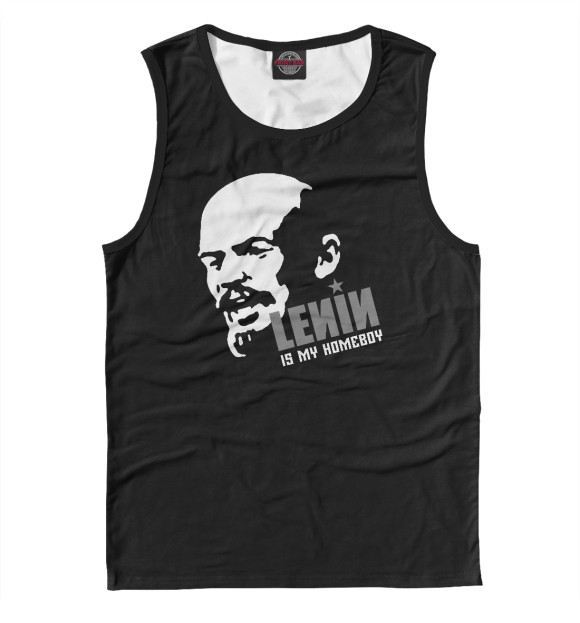 Майка для мальчика с изображением LENIN is my homeboy цвета Белый