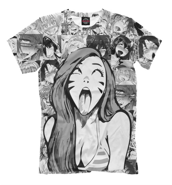 Футболка для мальчиков с изображением Belle Delphine Ahegao цвета Белый