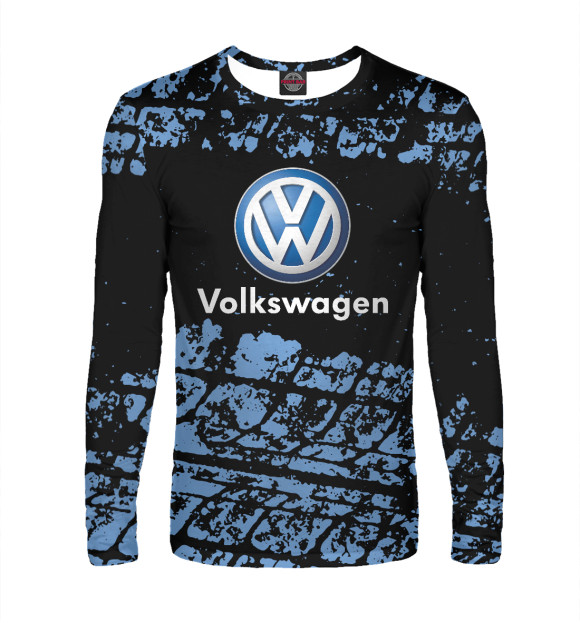 Мужской лонгслив с изображением Volkswagen цвета Белый