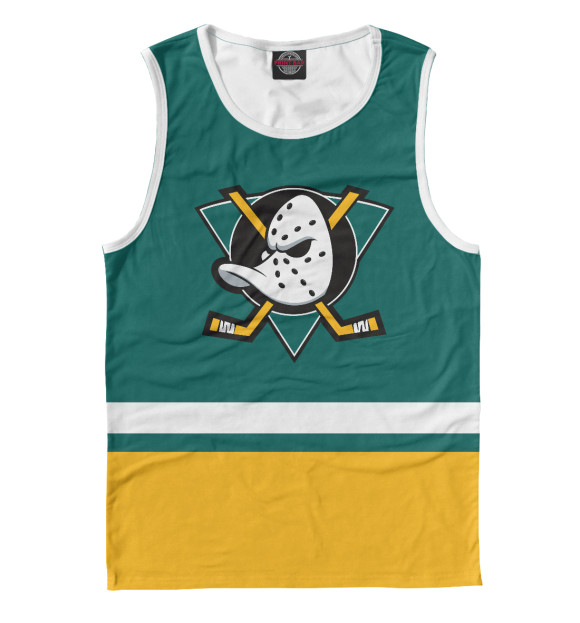 Майка для мальчика с изображением Анахайм Дакс цвета Белый