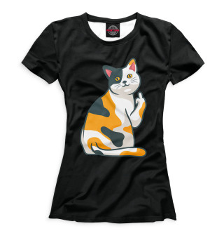 Женская футболка Коте