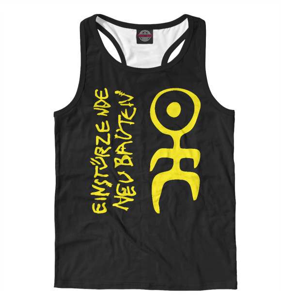 Мужская майка-борцовка с изображением Einsturzende Neubauten цвета Белый