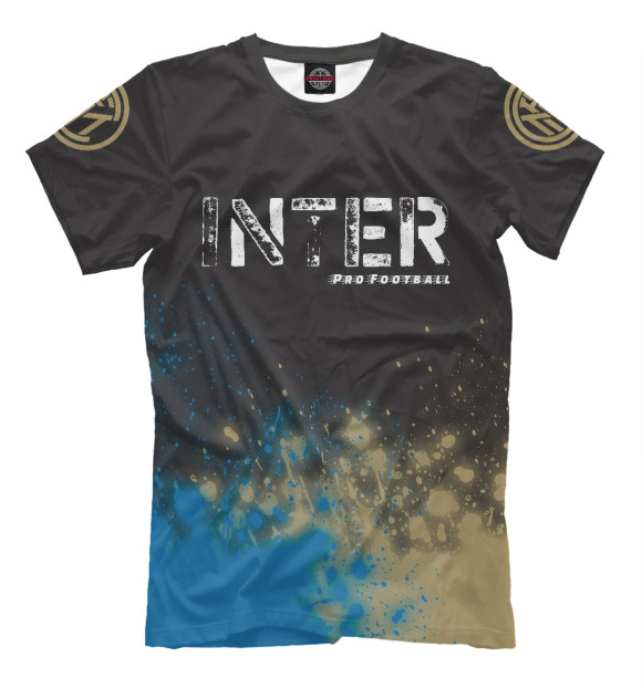 Мужская футболка с изображением Интер | Inter Pro Football цвета Белый