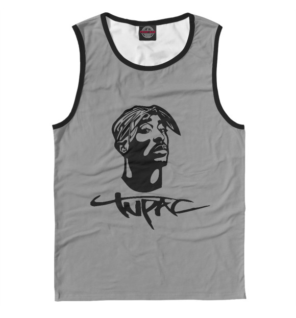 Майка для мальчика с изображением 2Pac цвета Белый