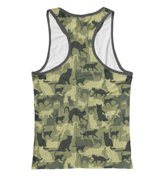 Женская майка-борцовка с изображением Кошечки цвета Белый