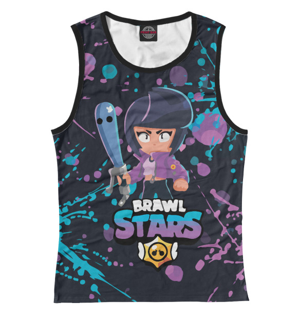 Майка для девочки с изображением Brawl Stars цвета Белый