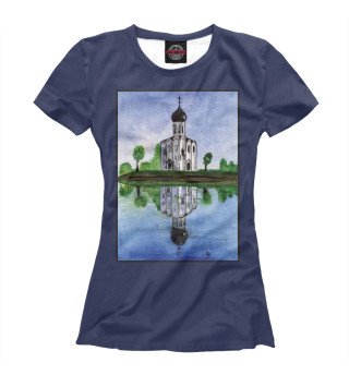 Женская футболка Храм