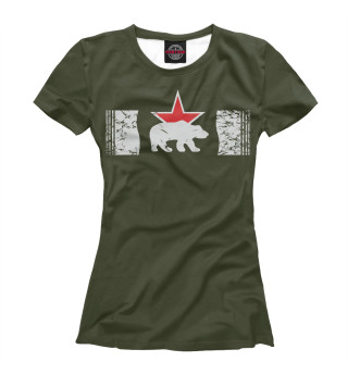 Женская футболка Белый медведь 7-й ОГТТБ