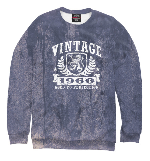 Свитшот для девочек с изображением Vintage 1960 цвета Белый
