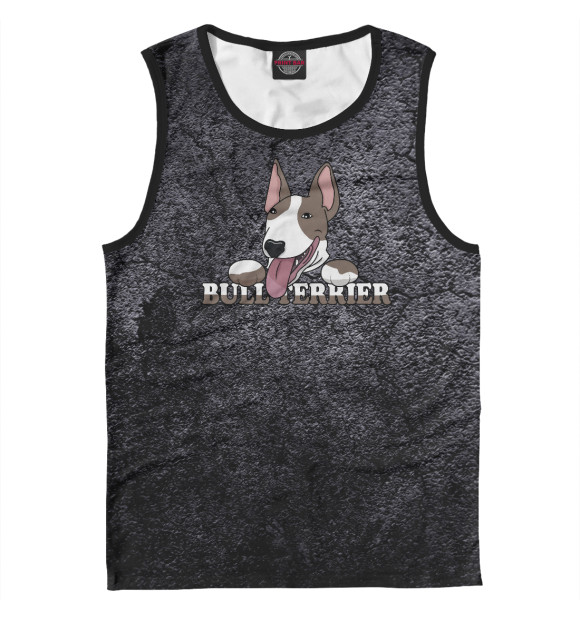 Майка для мальчика с изображением Bull Terrier Dog Lover Dogs цвета Белый