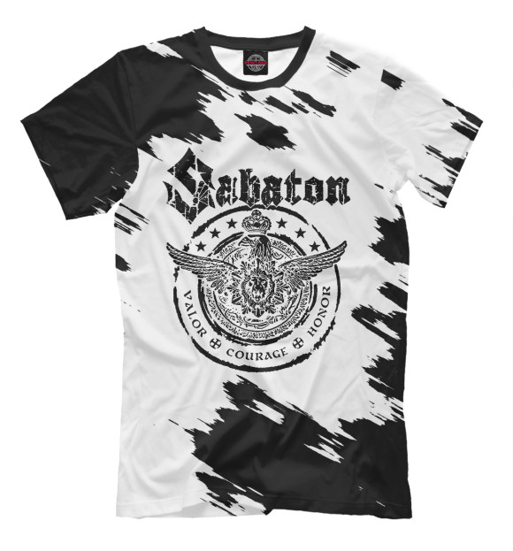 Футболка для мальчиков с изображением Sabaton цвета Белый